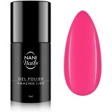 NaniNails NANI Amazing Line lac de unghii sub forma de gel culoare Shock Pink 5 ml