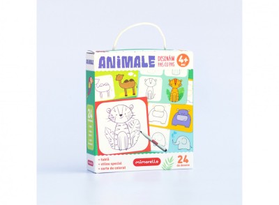 Joc Educativ Mimorello - Animale - Desenam Pas Cu Pas, - Editura Mimorello foto