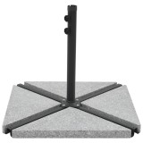 Plăci de greutate umbrelă, 4 buc., gri, 60 kg, granit, triunghi