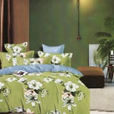 Cumpara ieftin Lenjerie pat dublu,bumbac finet,6 piese,cearceaf normal 220x240cm, cearceaf pilota 200x220cm, 2 fete de perna 50x70, 2 fete de perna 70x70-M277, Ralex Pucioasa
