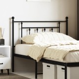 Cumpara ieftin Gossi tablie de pat metalica, negru, 100 cm