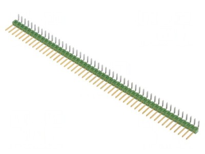 Conector Pini 50 &amp;icirc;n unghi 90&amp;deg; AMPMODU MOD II Tată foto