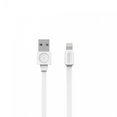 Cablu alimentare sincronizare de date USB - Lightning 1.5m alb Allocacoc foto