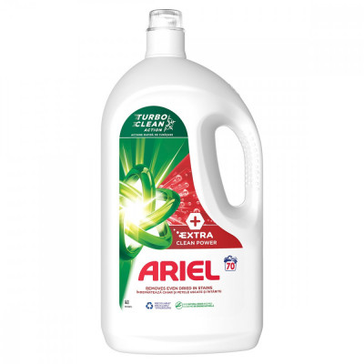 Detergent Lichid Pentru Rufe, Ariel, Extra Clean Power, 3.5 l, 70 spalari foto