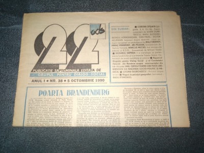 REVISTA 22 5 OCTOMBRIE 1990 foto