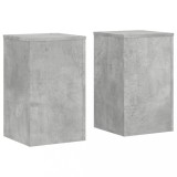 Cumpara ieftin Suport de plante, 2 buc., gri beton, 30x30x50 cm lemn prelucrat