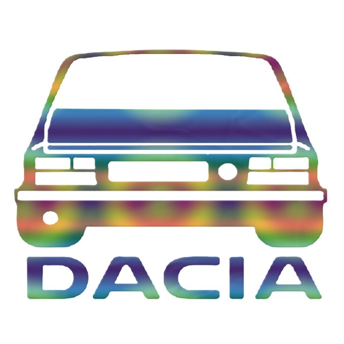 Sticker Auto , zDacia 3, , Autocolant Personalizat Rezistent
