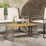 vidaXL Masă de exterior Gri și Brown 80 x 40 x 40 cm poliratan 42025165