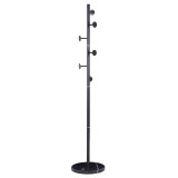 Cumpara ieftin Cuier haine tip pom Adriana metal negru D37x172cm