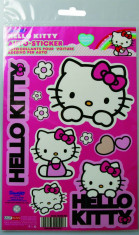 Abtibild Hello Kitty, set stickere auto foto