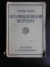 Arta prozatorilor romani - Tudor Vianu foto