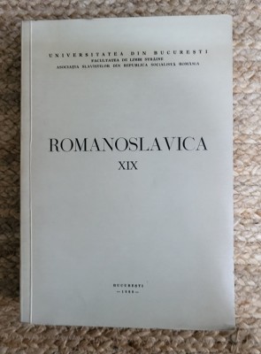 Romanoslavica XIX - M. Movicov - Tiraj: 535 Exemplare foto