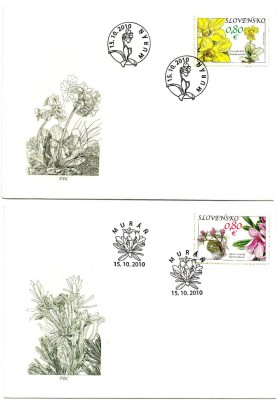 SLOVACIA 2010, FDC, Flora foto