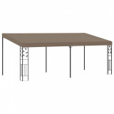 VidaXL Pavilion montat de perete, gri taupe, 6 x 3 x 2,5 m