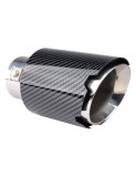 Ornament toba esapament din inox cu aspect carbon 43-56 mm, lungime 162 mm