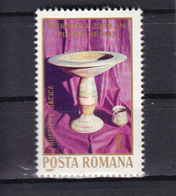 ROMANIA 1980 LP 1009 - 2000 ANI CETATEA PETRODAVA MNH foto