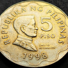 Moneda 5 PISO - FILIPINE, anul 1998 *cod 635