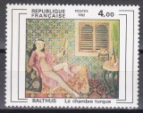 Franta 1982 - &bdquo;Camera turcească&rdquo; - Pictură de Balthus, MNH