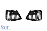 Set grila tip M340 cu rama gri, potrivit pentru bara frontala M BMW Seria 3 G20 sedan, G21 break dupa 2019 Performance AutoTuning