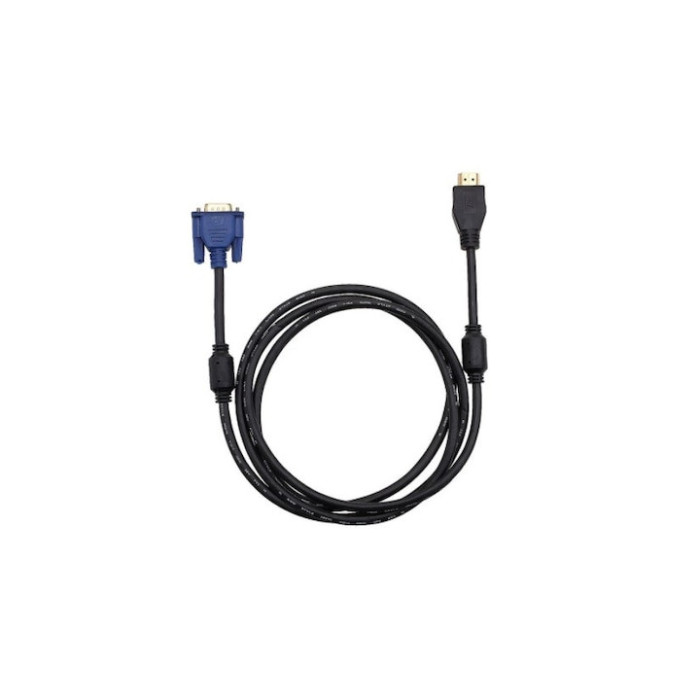Cablu VGA HDMI 1080p pentru PC, DVD, HDTV, 1.5m, Negru