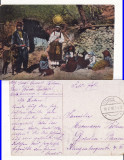 Tipuri din Romania-Tigani -Satra-militara WWI, WK1, Circulata, Printata