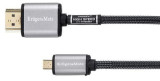 Cablu Kruger&amp;Matz KM0327, HDMI - microHDMI, 1.8 m (Negru)