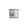 Husa Silicon Lux Gri/Transparent pentru Apple iPhone 5/5S/SE - Protectie Premium