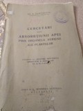 J cercetare asupra absorției apei de către organism 1931