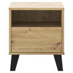 Noptiera DTD stejar artisan Bogan 40x38,8x45,6 cm