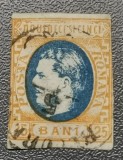 Rom&acirc;nia Lp 28 Carol I 1869 25 bani stampilat
