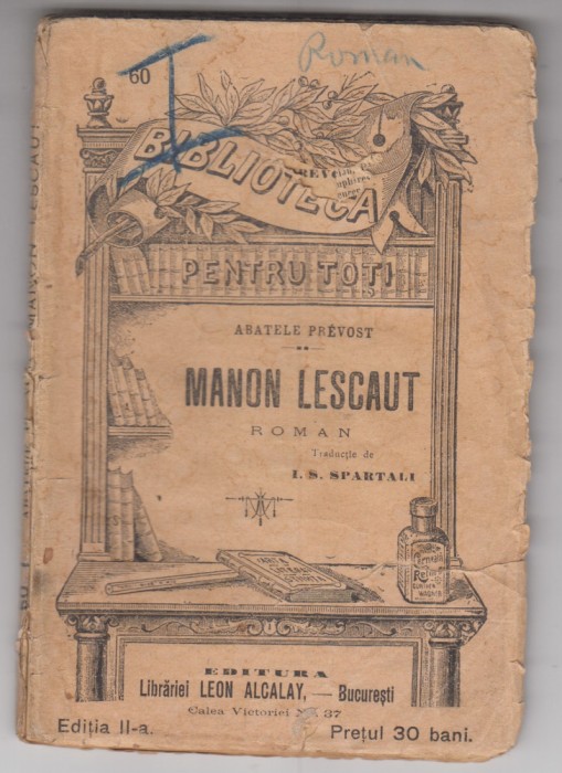 myh 61 1 - Biblioteca pt toti - 60 - Manon Lescaut - Abatele Prevost