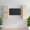 VidaXL Comode TV, 3 buc., lemn masiv de pin