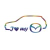 Sticker Mazda I Love My , Autocolant Personalizat pentru Fanii Mazda