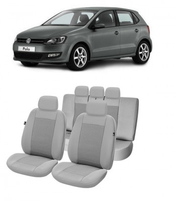 Set Huse scaune auto dedicate VW POLO 2009 - 2017 ( Compatibile cu sistem AIRBAG) foto