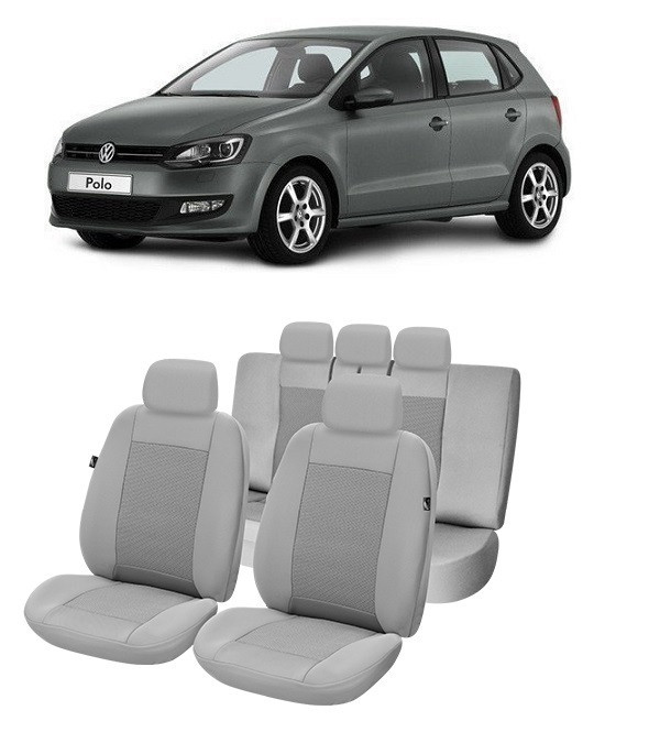 Set Huse scaune auto dedicate VW POLO 2009 - 2017 ( Compatibile cu sistem AIRBAG)