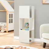 Biblioteca rotativa pentru copii Fjelmarirg 109x34x34 cm alba