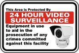 24 Hour Video Surveillance Sign