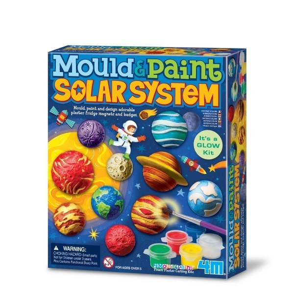 Joc modeleaza si picteaza sistemul solar, Mould &amp;#038; Paint Solar System, 4M