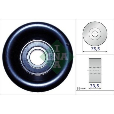 Rola intinzator curea Acura Tsx (Cl) 10.03-12.08; Honda Accord 7 (Cl Cn) 01.03-09.12, Accord 7 Tourer (Estate) (Cm Cn) 04.03-05.08, Civic 7 Hatchback foto