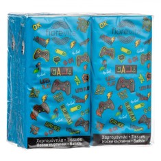 șervețele Nazale Fiorevita 3 Straturi, Model Gaming, Set 4 bucăți, Multicolor foto