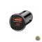 Incarcator Auto Baseus 30W 3A 1 x USB-A - 1 x USB-C Negru CCALL-YS01