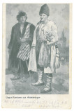4590 - ETHNIC, Rumanien &amp; Hungary men - old postcard, CENSOR - used - 1918, Circulata, Printata