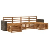 vidaXL Set canapele 6 piese lemn masiv Acacia natural mobilier gradina
