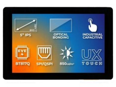 Afișaj TFT 5&quot; 800x480 LED RGB EVE4 Riverdi
