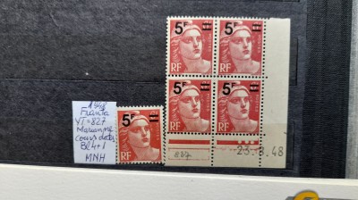 1948-Franta-Marianne de GandonYT827 bl4+1-MNH foto