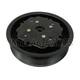 Cupla magnetica ambreiaj compresor A/C diametru 115 mm cu 7 caneluri, tip denso 7SEU16C; Audi A8 2003-2010, VW Phaeton 2003-2016 motorizari 3, 7 V8 s