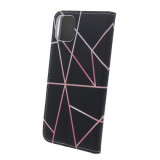 Husa Flip Carte Trendy Linear 3, Samsung G525 Galaxy Xcover 5, Negru