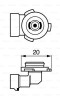 BOSCH 1 987 302 083 Pure Light WS Bec, proiector ceata