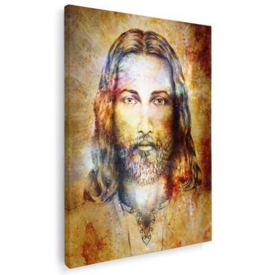 Tablou afis Iisus Hristos Tablou canvas pe panza CU RAMA 80x120 cm foto
