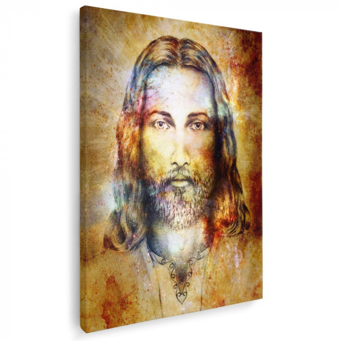 Tablou afis Iisus Hristos Tablou canvas pe panza CU RAMA 70x100 cm